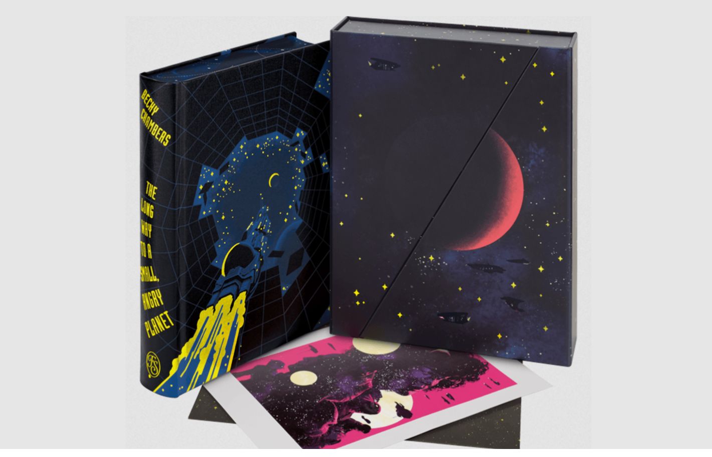 Wahou, la belle édition collector en VO de l'Espace d'Un An de Becky Chambers.